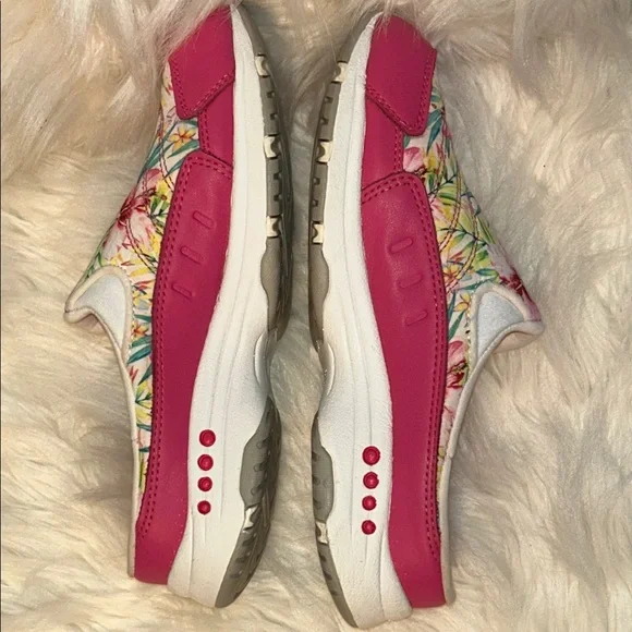 Easy Spirit Floral Pink Slip-On Sneakers - Picture 3 of 7